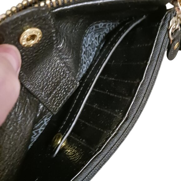 Lodis Olivia Black  Pebbled Leather Wallet & Julia Card Stacker Organizer Set - Picture 8 of 9